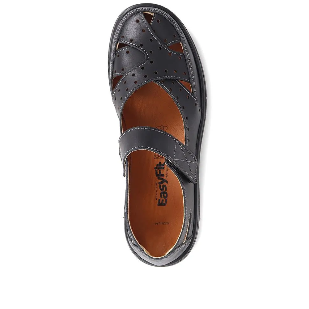 Extra Wide Fit Leather Sandals - KAMILAH / 324 045 sold by Shoe-Shop product image thumbnail 4