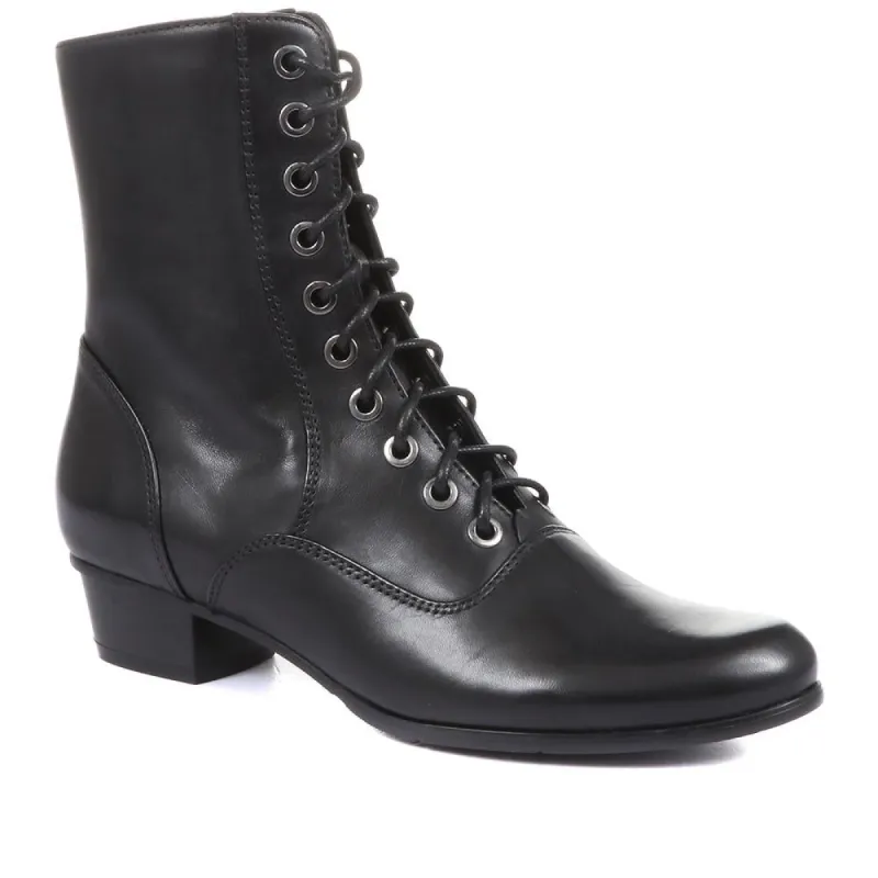 Stefany Leather Lace Up Boots - SINO34519 / 320 504 sold by Shoe-Shop