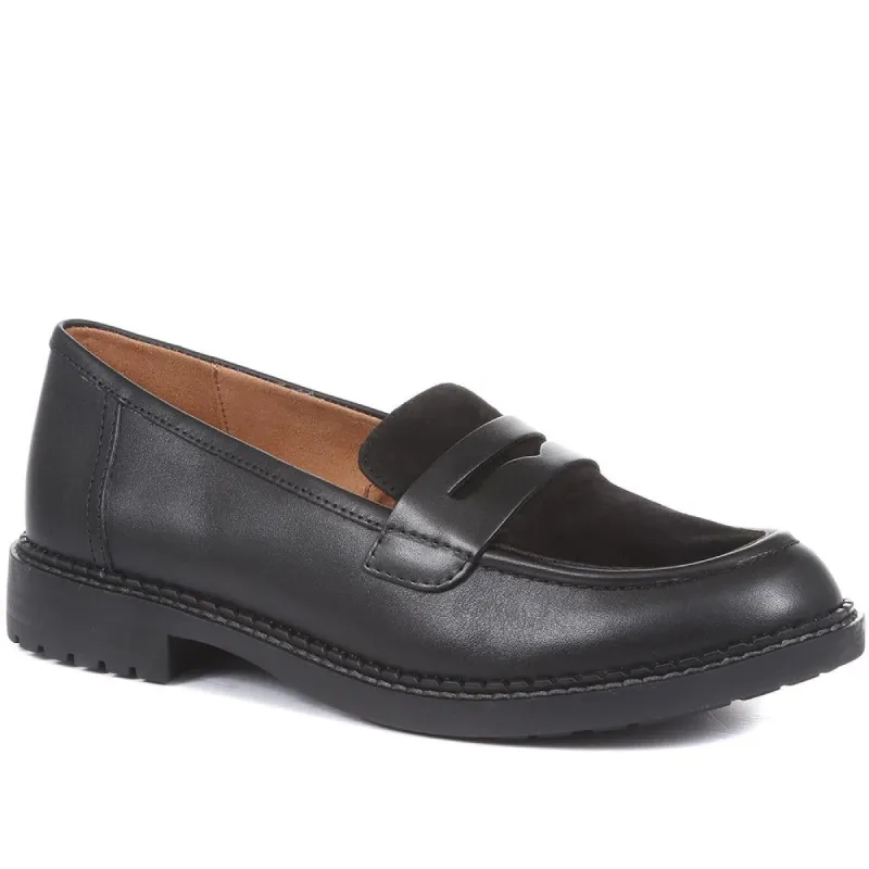 Chunky Leather Penny Loafers - CAPRI34505 / 321 813 sold by Shoe-Shop