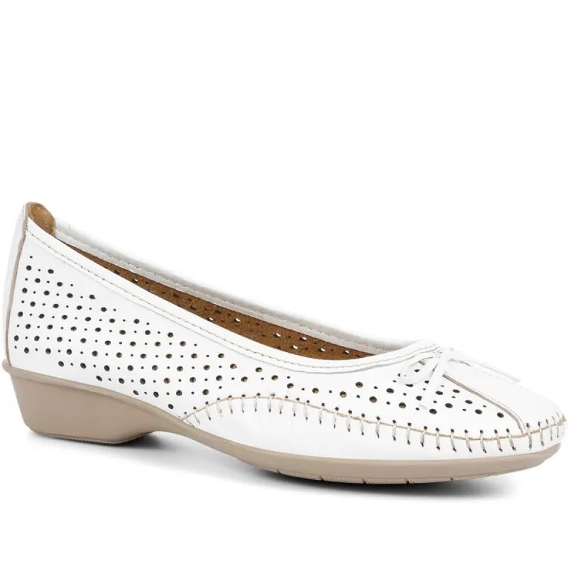 Leather Ballerina Pumps - NAP35019 / 321 527 sold by Shoe-Shop