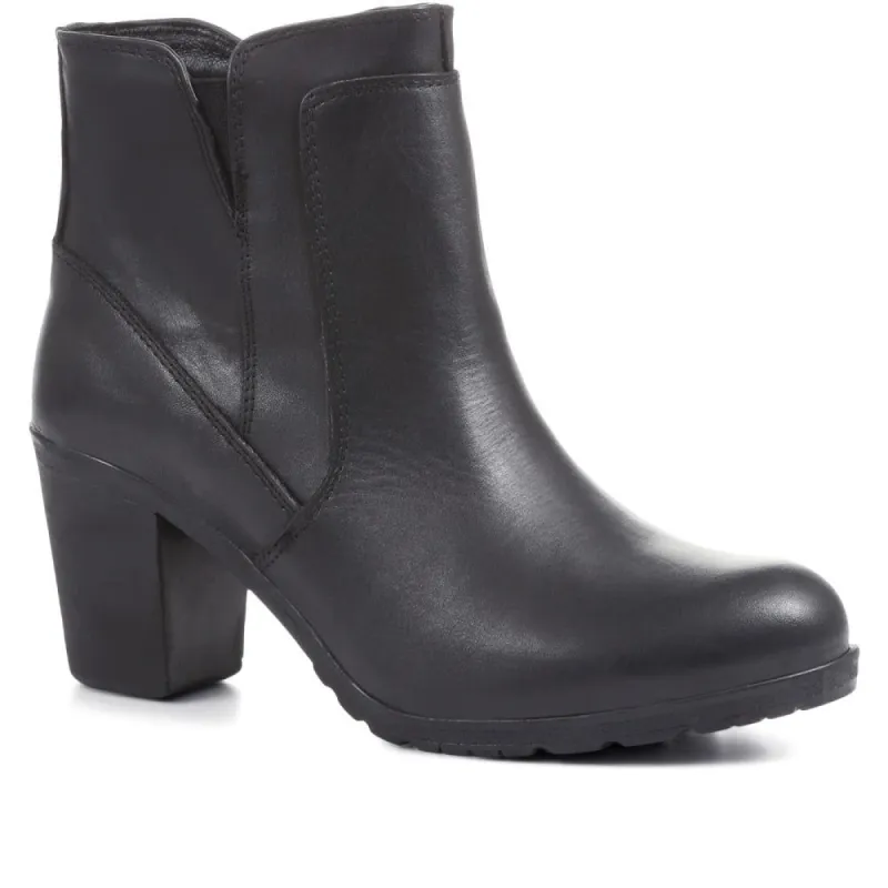 Heeled Leather Ankle Boots - VED36003 / 323 017 sold by Shoe-Shop