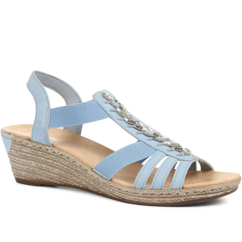 Flexible Low Wedge Sandals - RKR35532 / 321 441 sold by Shoe-Shop