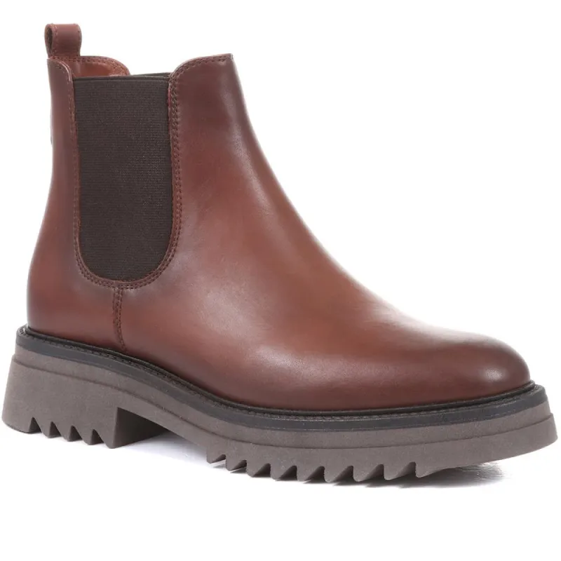 Trieste Chunky Leather Chelsea Boots - TRIESTE / 318 810 made by Jones Bootmaker