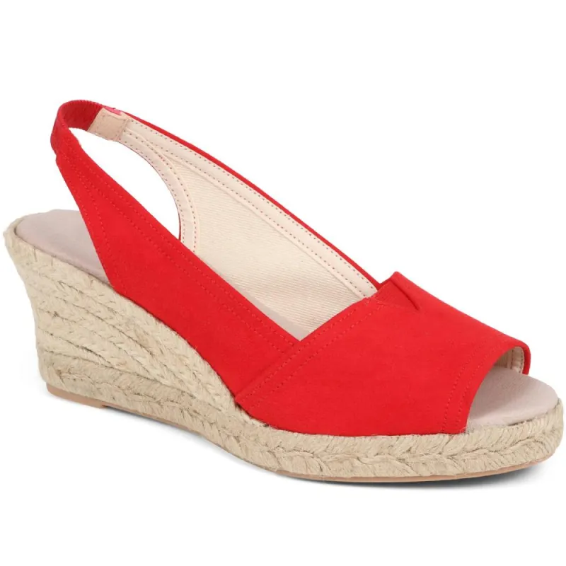 Peep Toe Wedge Sandals - VUL37001 / 323 762 sold by Shoe-Shop