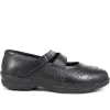Extra Wide Fit Touch Fasten Leather Mary Janes - LIZBET / 323 992 sold by Shoe-Shop