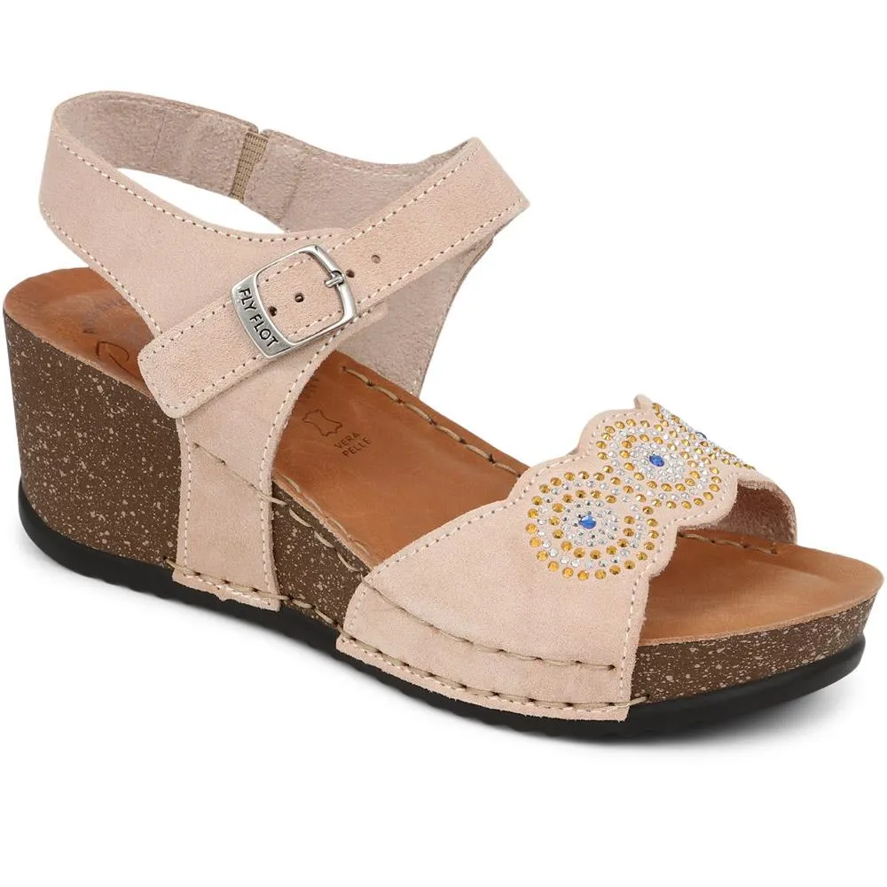 Leather Wedge Sandals - FLY39075 / 324 755 sold by Shoe-Shop product image thumbnail 3