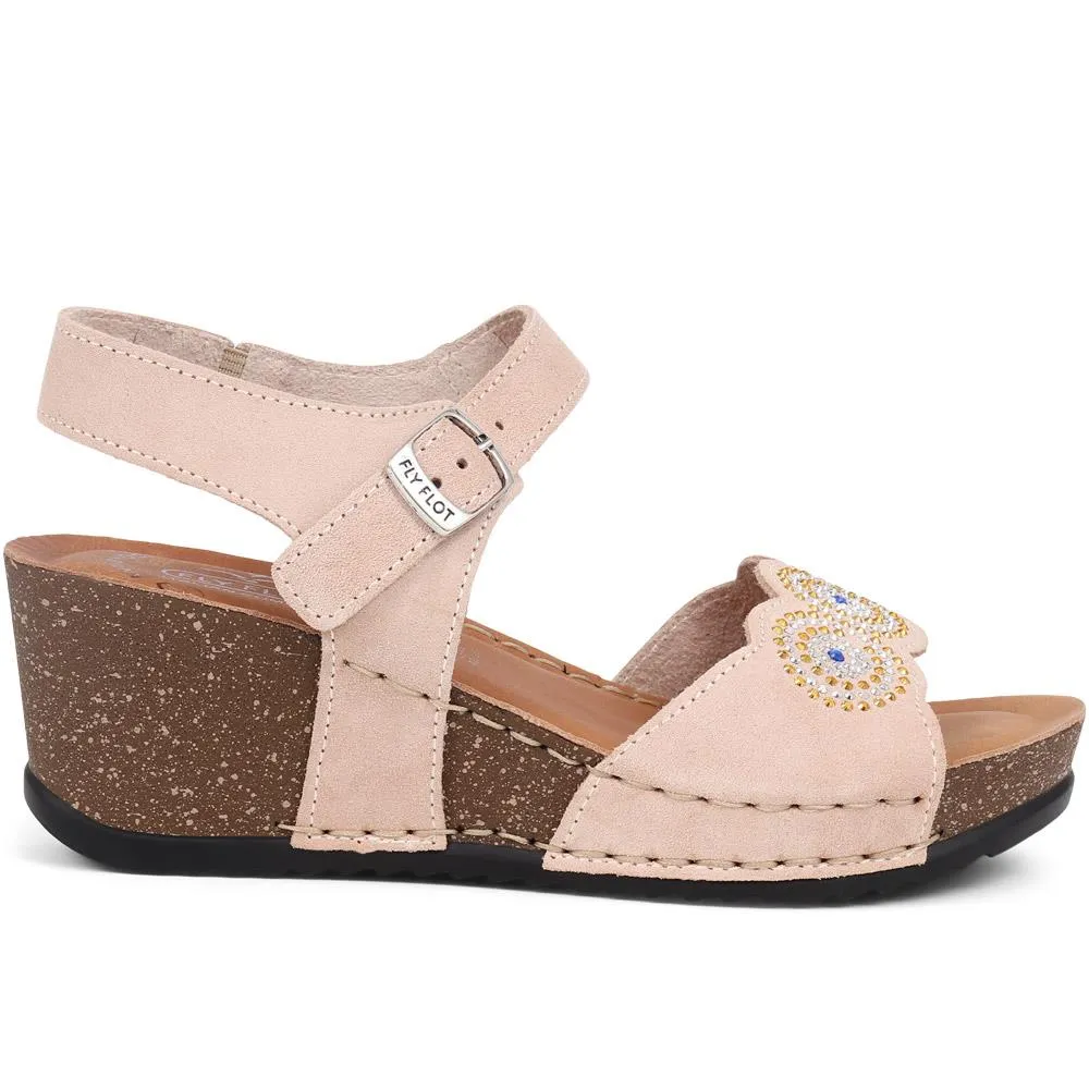 Leather Wedge Sandals - FLY39075 / 324 755 sold by Shoe-Shop product image thumbnail 4