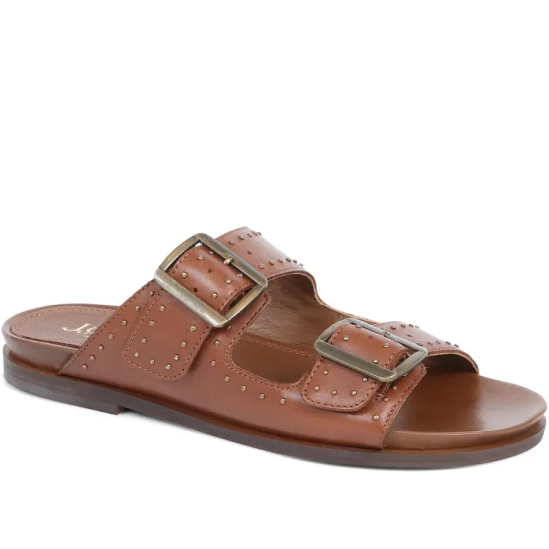 Eugenia Double Buckle Mules - EUGENIA / 323 391 sold by Shoe-Shop