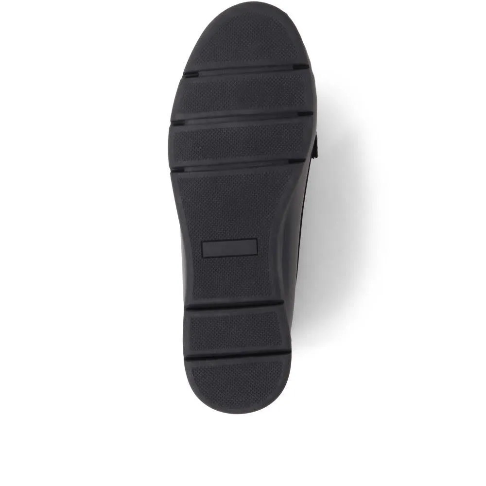 Croc Print Accented Penny Loafers - SANYI38013 / 324 318 sold by Shoe-Shop product image thumbnail 5