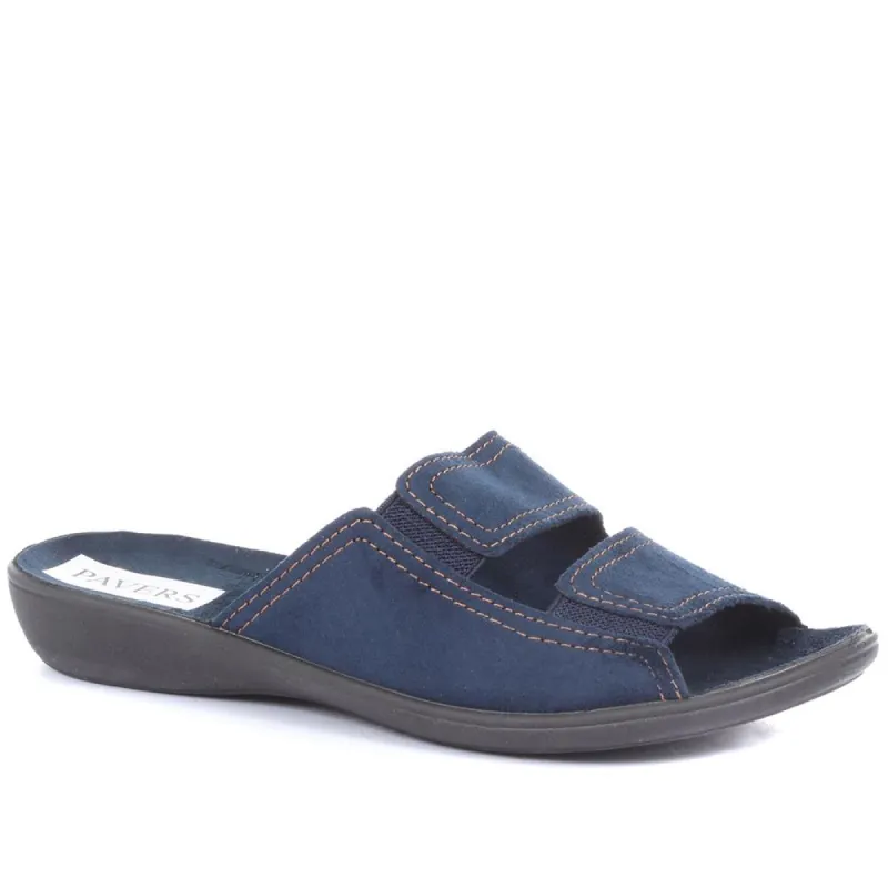 Wide Fit Mule Slippers - ADA33007 / 319 756 sold by Shoe-Shop