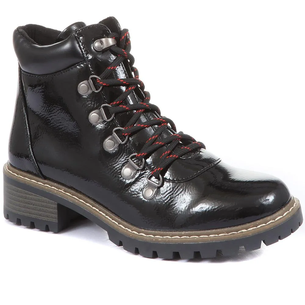 High Shine Hiker Boots - BELWBINS34129 / 320 584 sold by Shoe-Shop