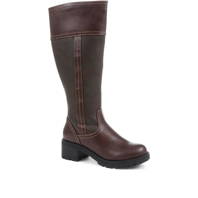 Leather Mid-calf Boots - WBINS36132 / 323 116 sold by Shoe-Shop