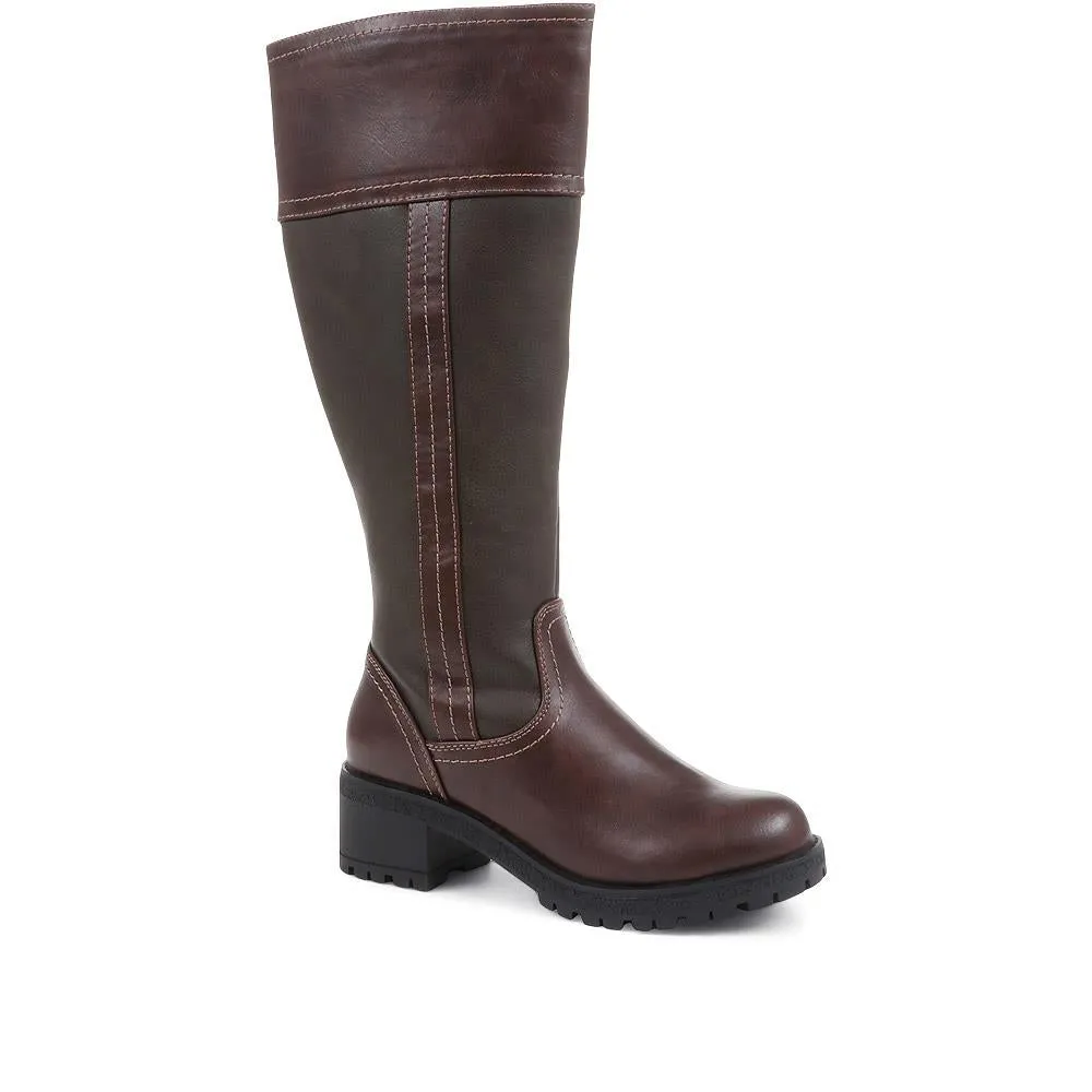 Leather Mid-calf Boots - WBINS36132 / 323 116 sold by Shoe-Shop