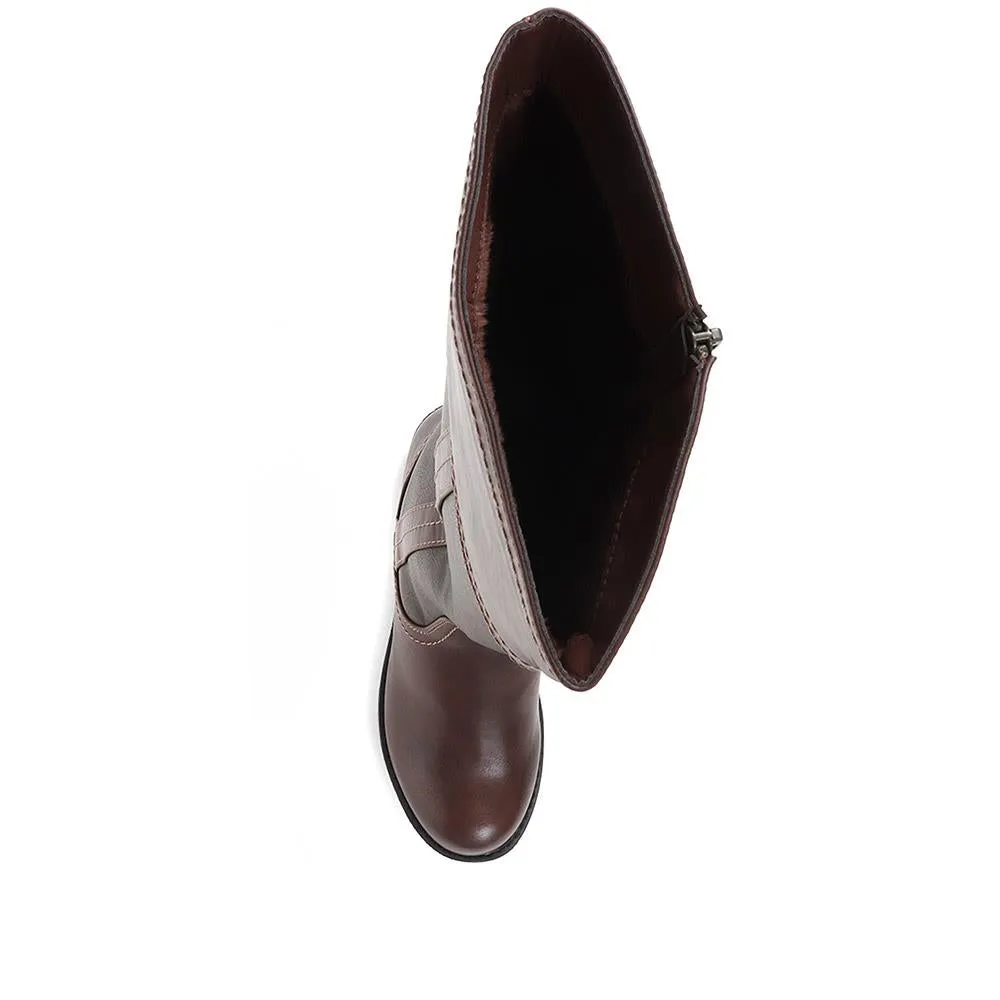 Leather Mid-calf Boots - WBINS36132 / 323 116 sold by Shoe-Shop product image thumbnail 4