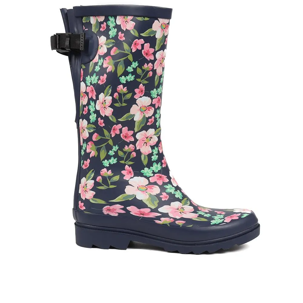 Floral Print Wellington Boots - RAI35001 / 321 718 sold by Shoe-Shop product image thumbnail 3