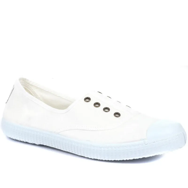 1915 Inglesa Laceless Canvas Trainers - FASHE33500 / 320 846 sold by Shoe-Shop