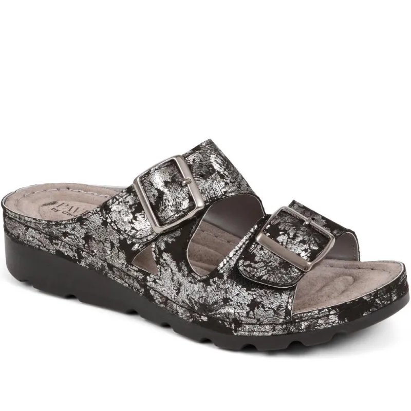 Slip On Buckle Sandals - SERAY37013 / 324 020 sold by Shoe-Shop