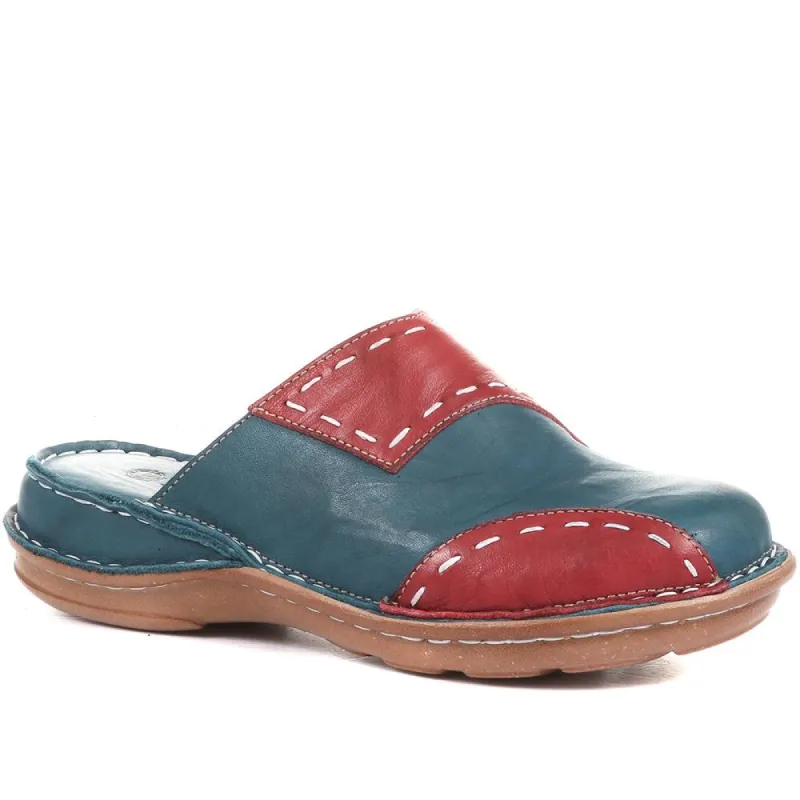 Leather Slip-On Clogs - CAY36003 / 322 730 sold by Shoe-Shop