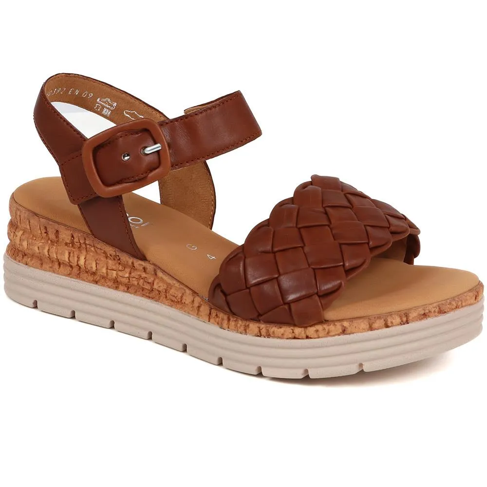 Leather Wedge Heeled Sandals - GAB39503 / 325 081 sold by Shoe-Shop