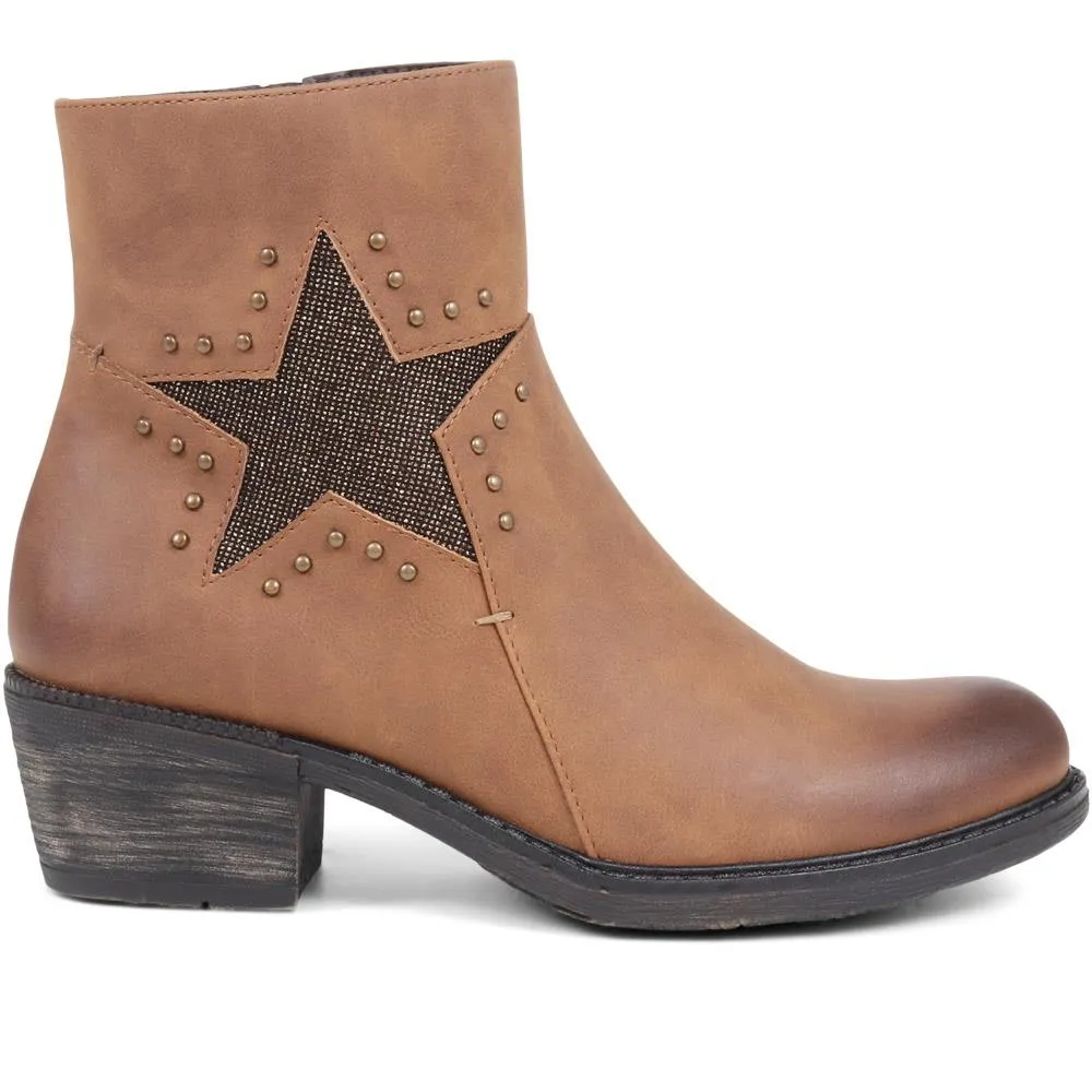 Star Detail Ankle Boots - BELPINYI38007 / 324 199 sold by Shoe-Shop product image thumbnail 3