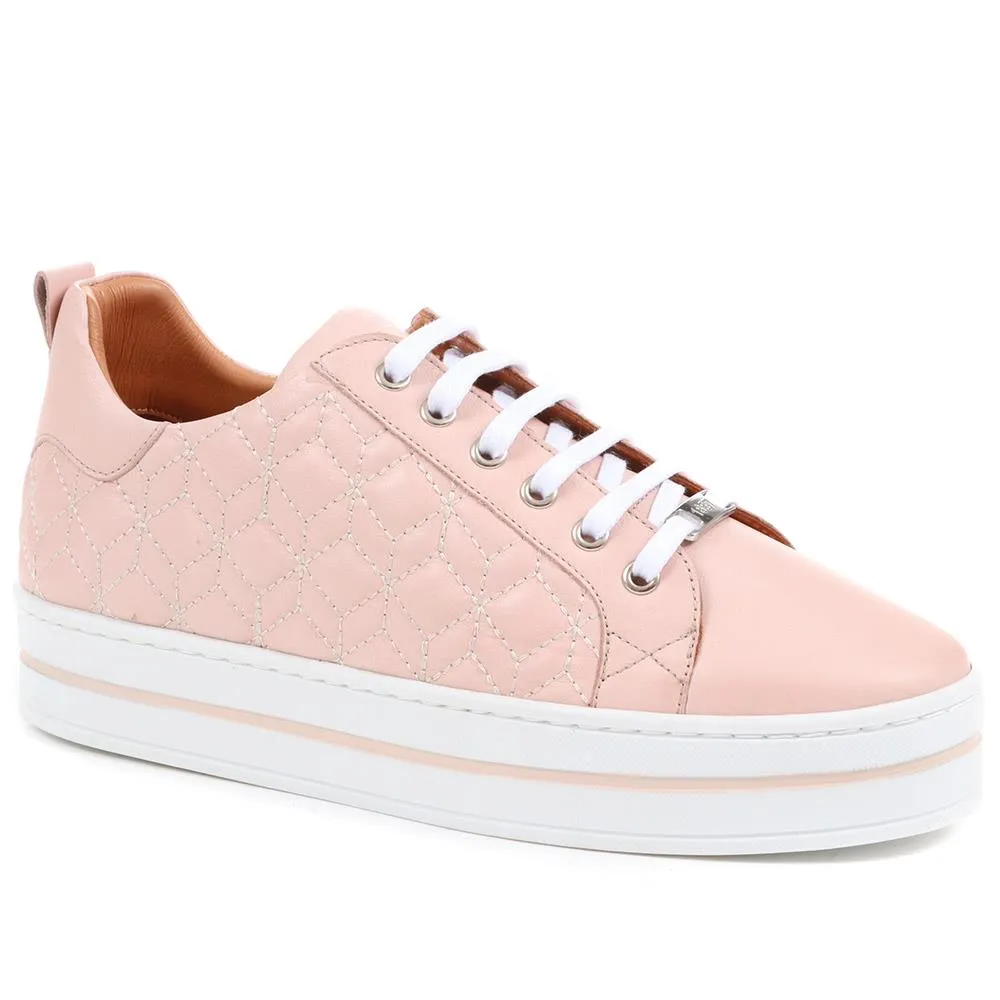 Alexandrite Leather Quilted Trainers - ALEXANDRITE / 323 645 sold by Shoe-Shop product image thumbnail 5