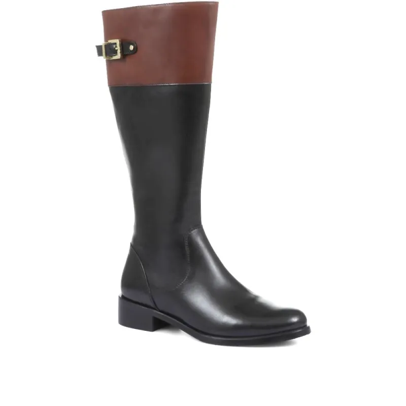 Leather Knee High Boots - SAK32001 / 319 236 sold by Shoe-Shop