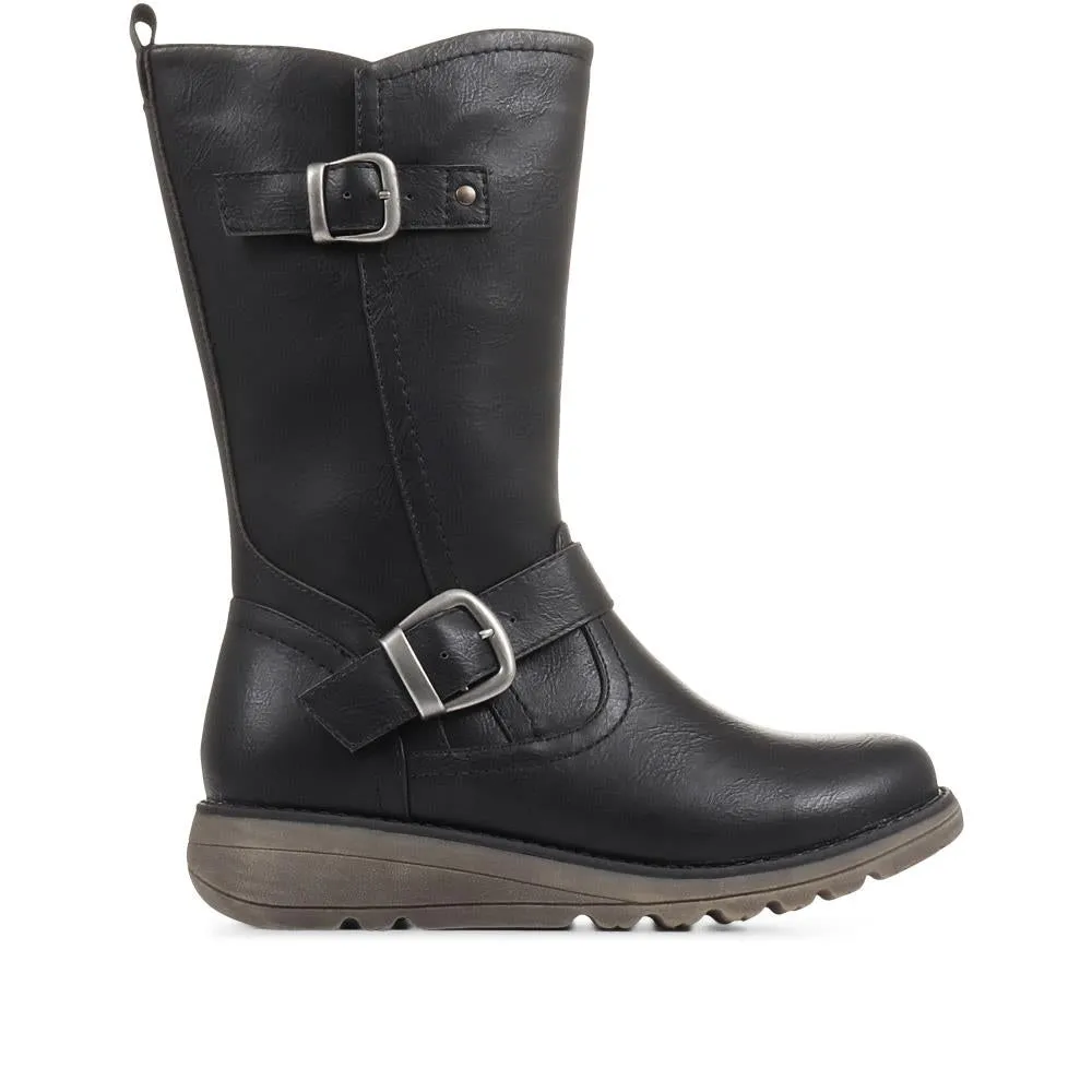 Wedge Heel Calf Boots - WBINS36104 / 322 733 sold by Shoe-Shop product image thumbnail 3