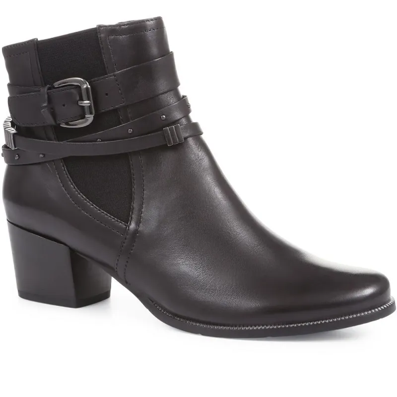 Isabel-26 Heeled Leather Chelsea Boots - SINO36015 / 322 844 made by Shoe-Shop