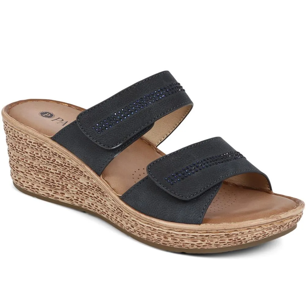Touch-Fasten Wedge Mules - BAIZH39035 / 325 265 sold by Shoe-Shop product image thumbnail 4
