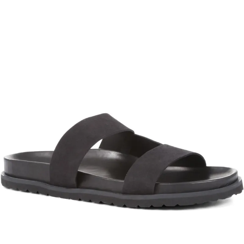 Warwick Slip-On Leather Sliders - WARWICK / 322 194 sold by Shoe-Shop