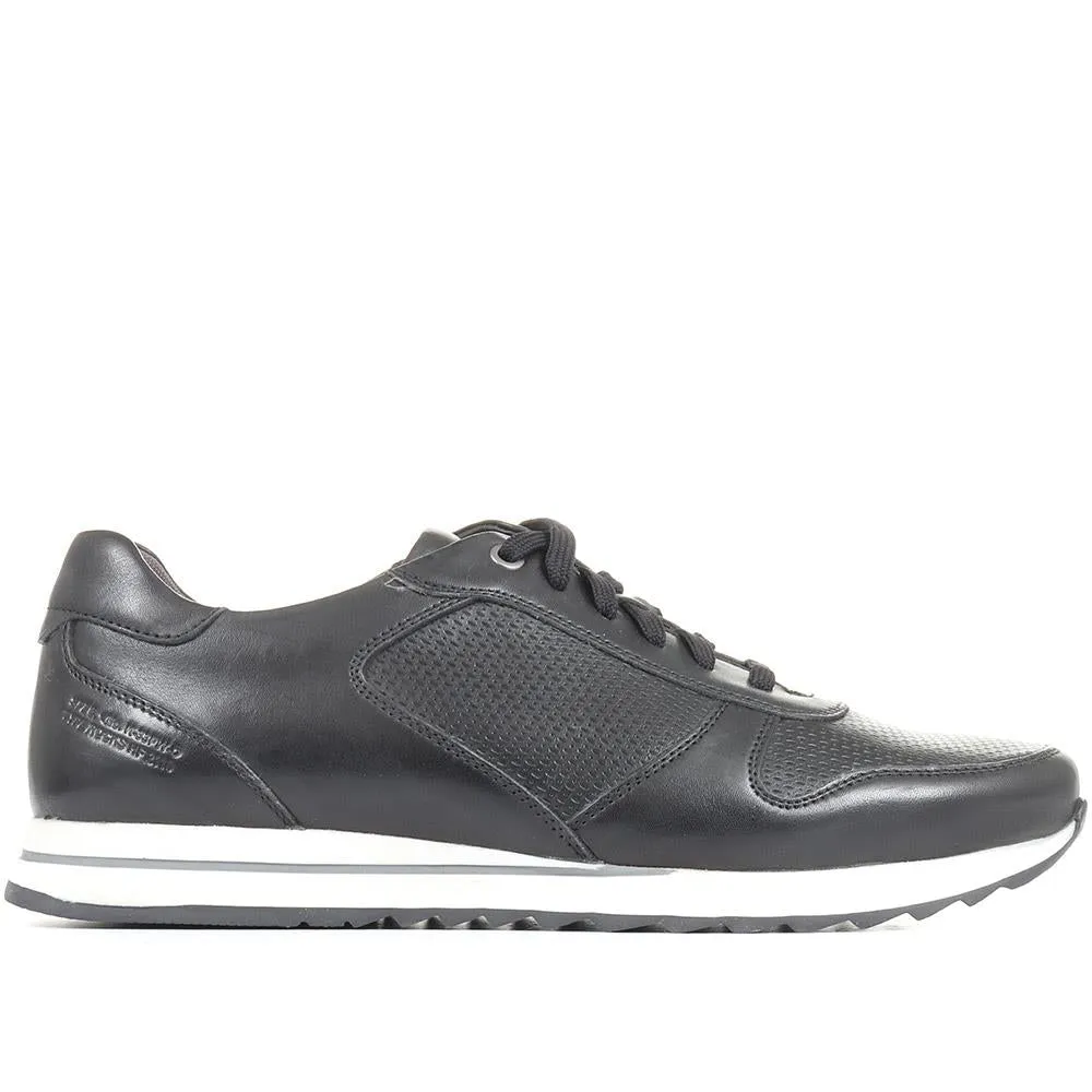 Wide Fit Leather Lace-Up Trainers - PARK35013 / 321 632 sold by Shoe-Shop product image thumbnail 3