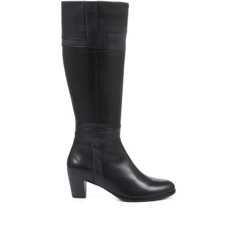 Sonia Block Heel Leather Boots - SINO32503 / 319 117 sold by Shoe-Shop product image thumbnail 3
