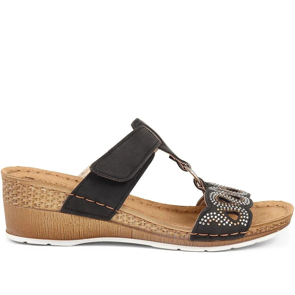 Swirl Embellishment Wedge Sandals - INB37027 / 323 594 sold by Shoe-Shop product image thumbnail 4