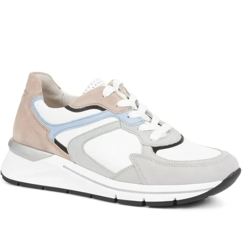 Chepstow Leather Wedge Trainers - GAB35541 / 322 396 made by Shoe-Shop
