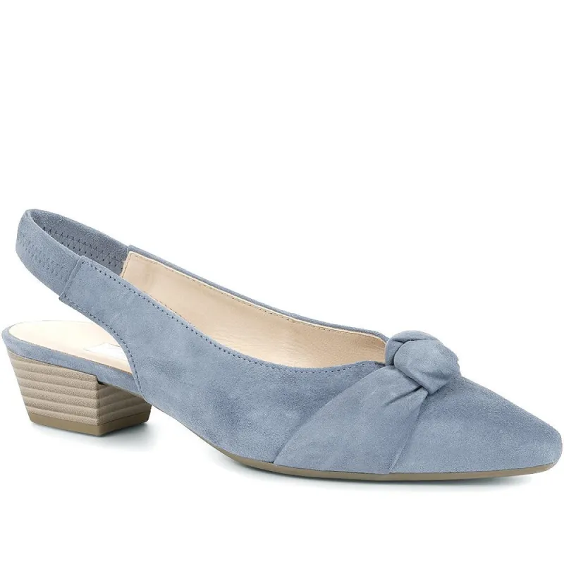 Hex Leather Slingback Court Shoes - GAB35530 / 322 034 sold by Shoe-Shop