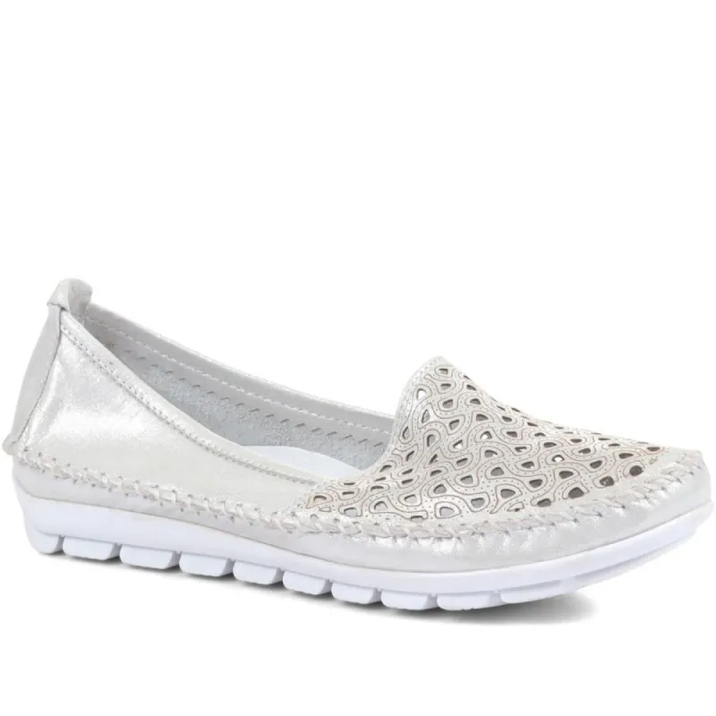 Comfortable Leather Slip-On Pumps - SIMIN35005 / 323 207 sold by Shoe-Shop