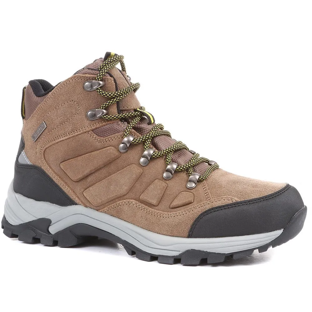 Wide Fit Leather Walking Boots - SUNT35031 / 321 987 sold by Shoe-Shop