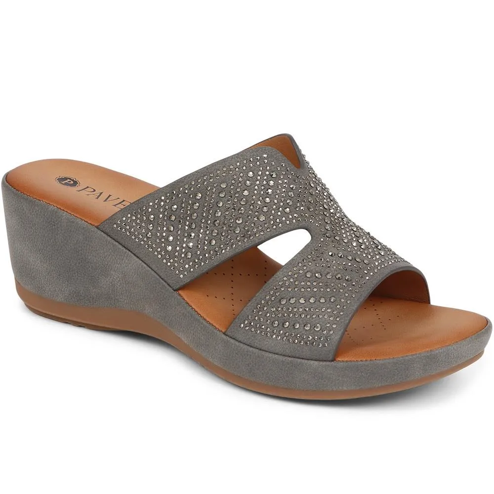 Wedge-Heel Mule Sandals - BAIZH39039 / 325 266 sold by Shoe-Shop product image thumbnail 2