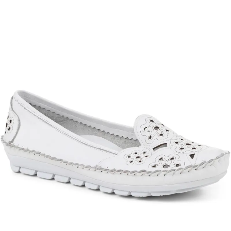 Slip-On Leather Pumps - SIMIN37009 / 323 322 sold by Shoe-Shop