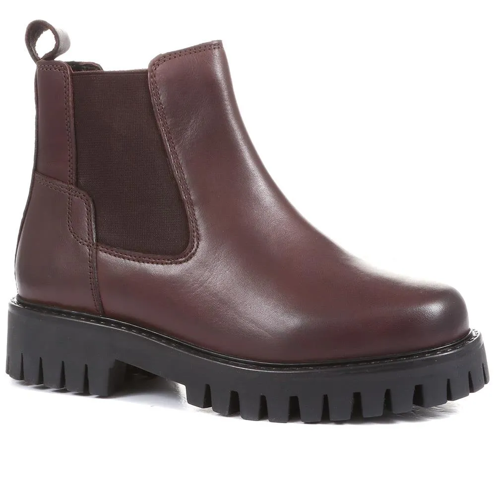 Machelle Chunky Leather Chelsea Boots - MACHELLE / 322 410 sold by Shoe-Shop
