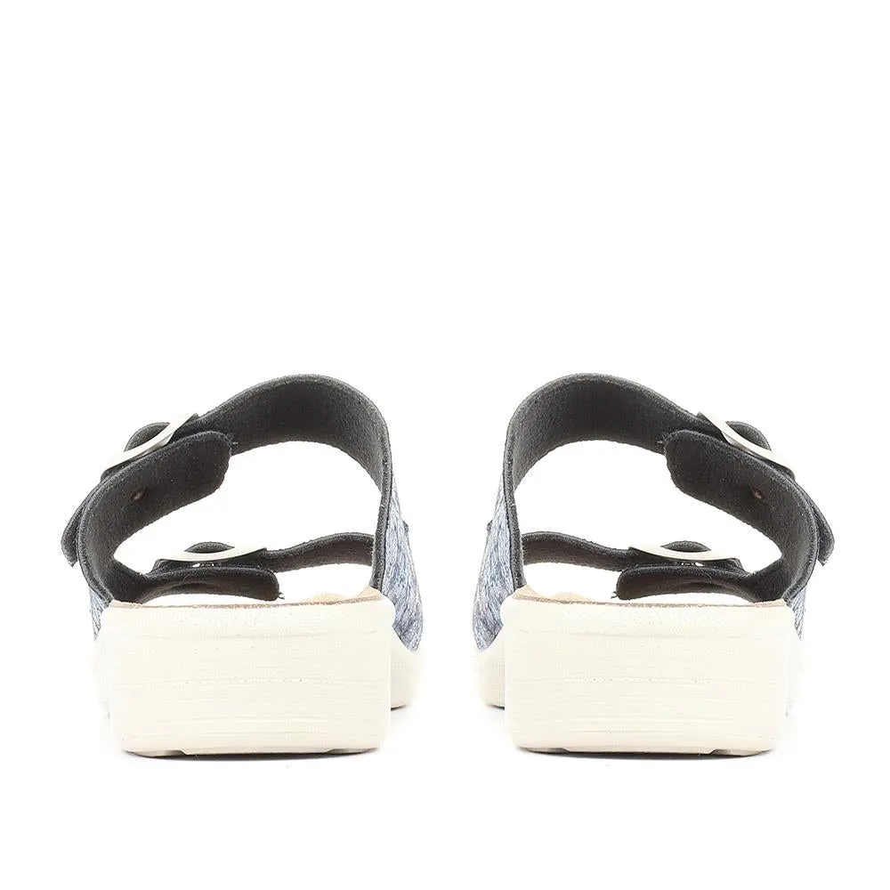 Dual Strap Slip-On Mule Sandals - FLY35035 / 321 248 sold by Shoe-Shop product image thumbnail 5