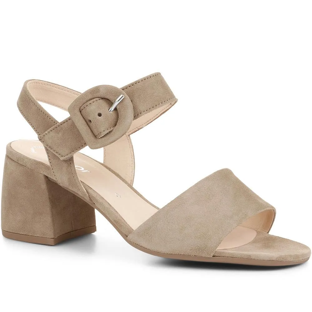 Suede Mid-High Block Heels - GAB35531 / 322 035 sold by Shoe-Shop