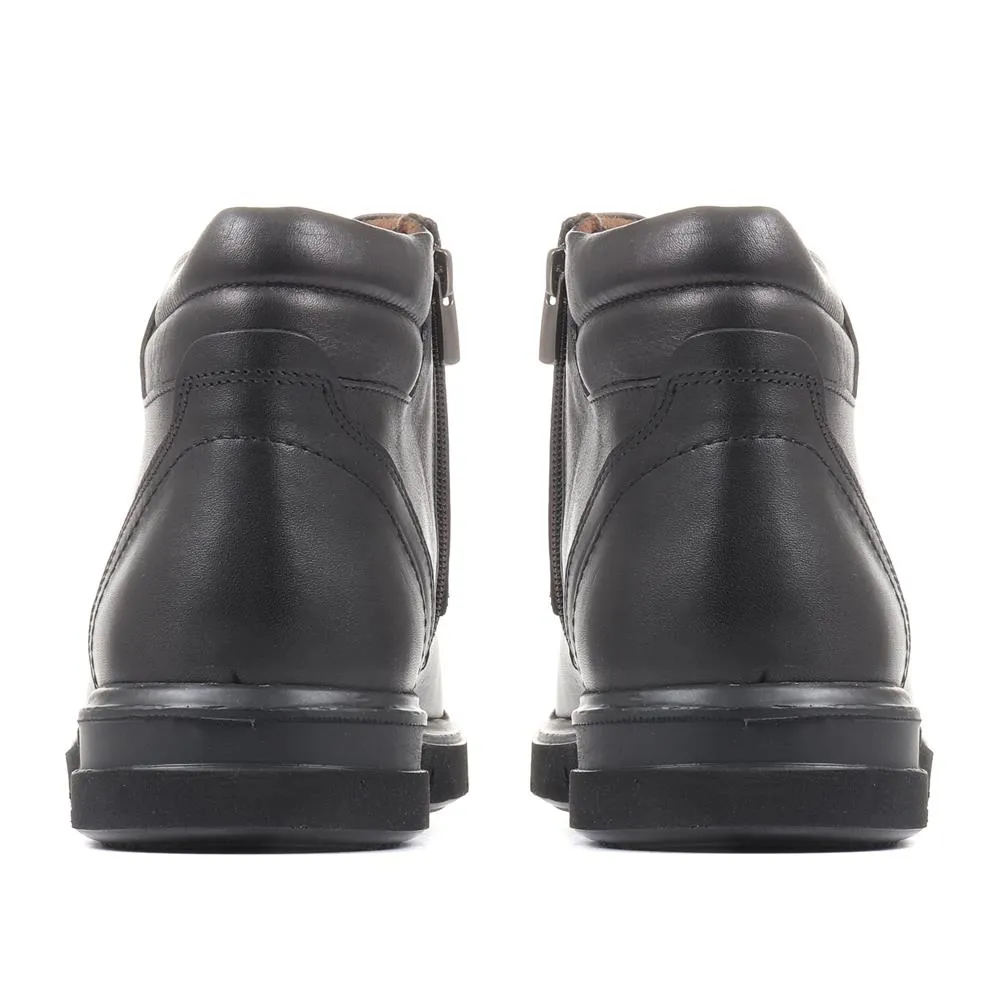 Wide Fit Leather Ankle Boots - TUU36003 / 322 286 sold by Shoe-Shop product image thumbnail 4