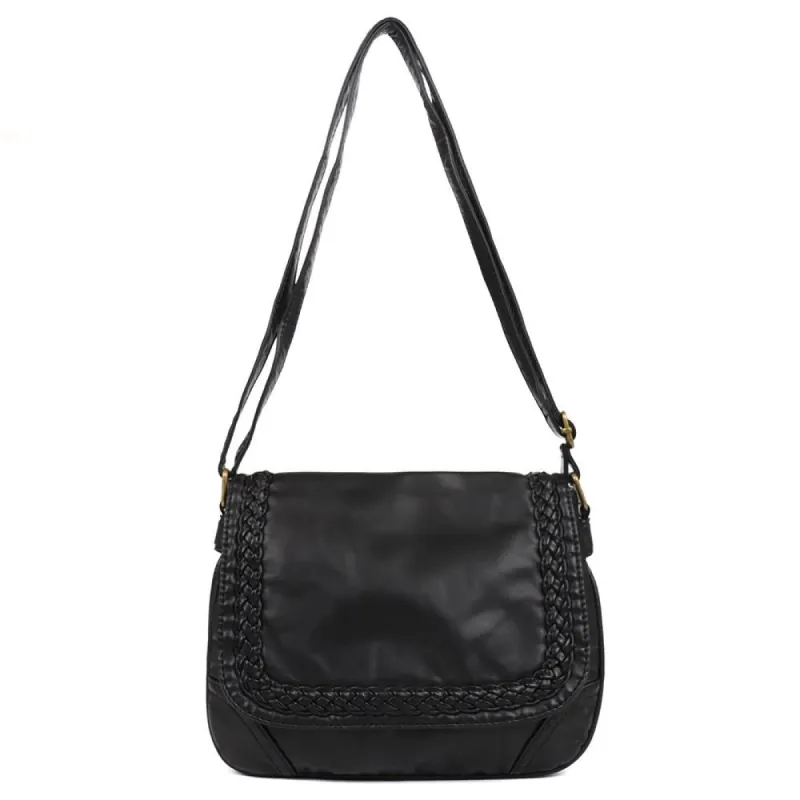 Woven Detail Shoulder Bag - WAHT38015 / 324 535 sold by Shoe-Shop