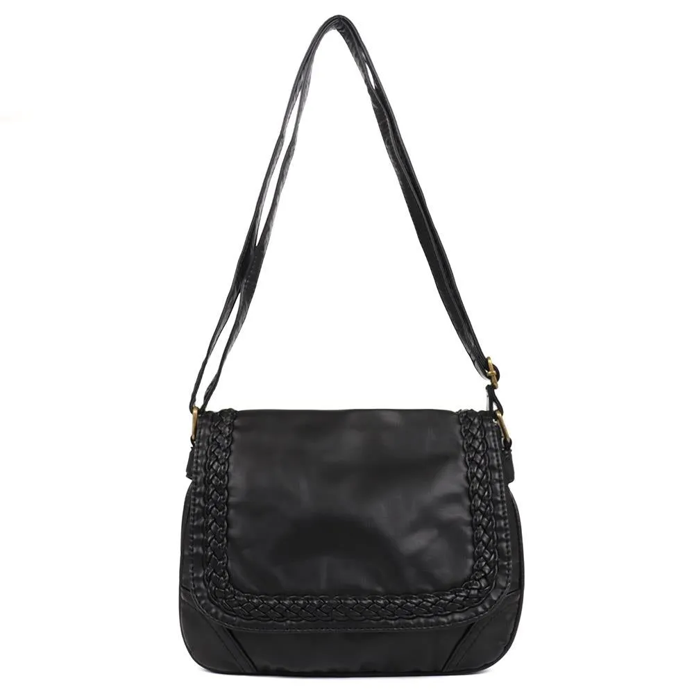 Woven Detail Shoulder Bag - WAHT38015 / 324 535 sold by Shoe-Shop