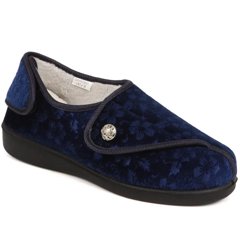 Touch Fasten Full Slippers  - QINGD38001 / 324 168 sold by Shoe-Shop