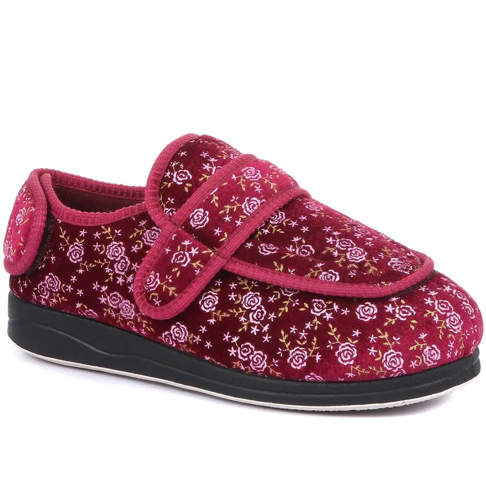 Extra Wide Fit Adjustable Slippers - CATHRINE / 320 261 sold by Shoe-Shop