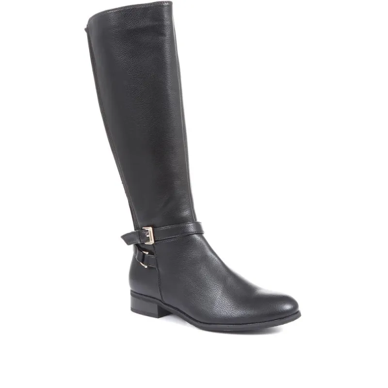 Stretch Riding Style Boots - WBINS34167 / 320 706 sold by Shoe-Shop