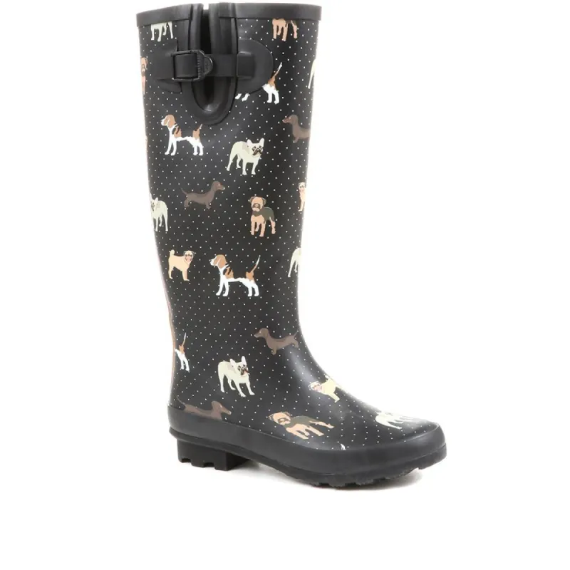 Dog Print Wellies - ITAJA36001 / 322 623 sold by Shoe-Shop