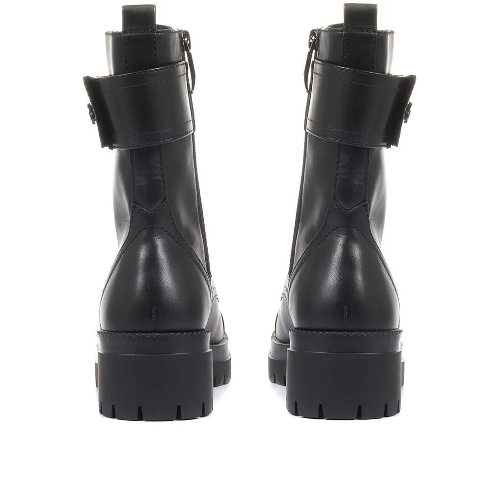 Olga-07 Leather Biker Boots - SINO34500 / 320 491 sold by Shoe-Shop product image thumbnail 4